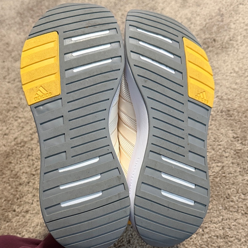 adidas Cream Athletic Sneakers with Yellow and Mint Accents - Picture 4 of 4